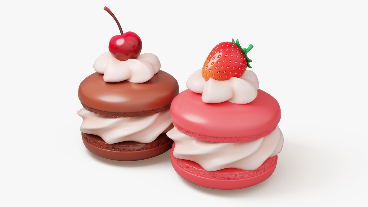 Media 1 for listing Cream Macarons with Berries