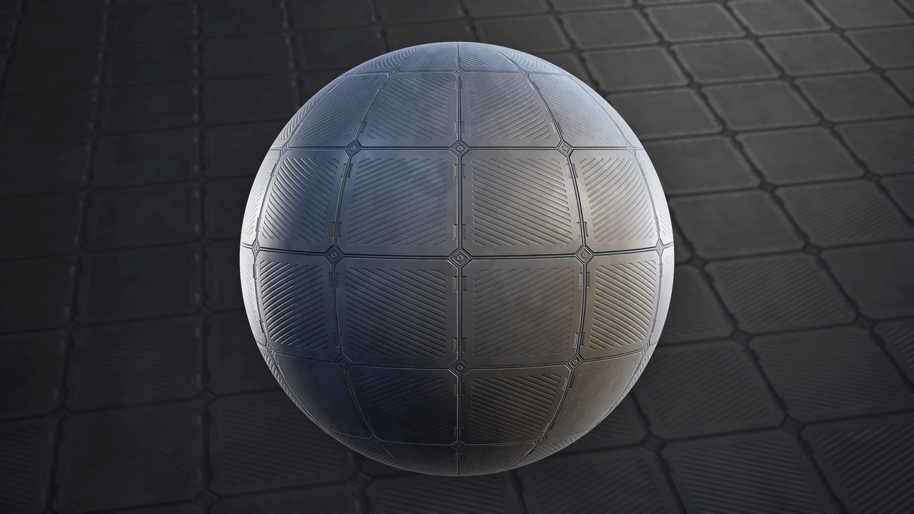 Media 1 for listing Stylized Sci-Fi Floor 01A - Material