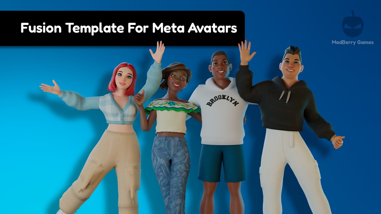 Media 1 for listing VR Multiplayer Fusion Template For Meta Avatars