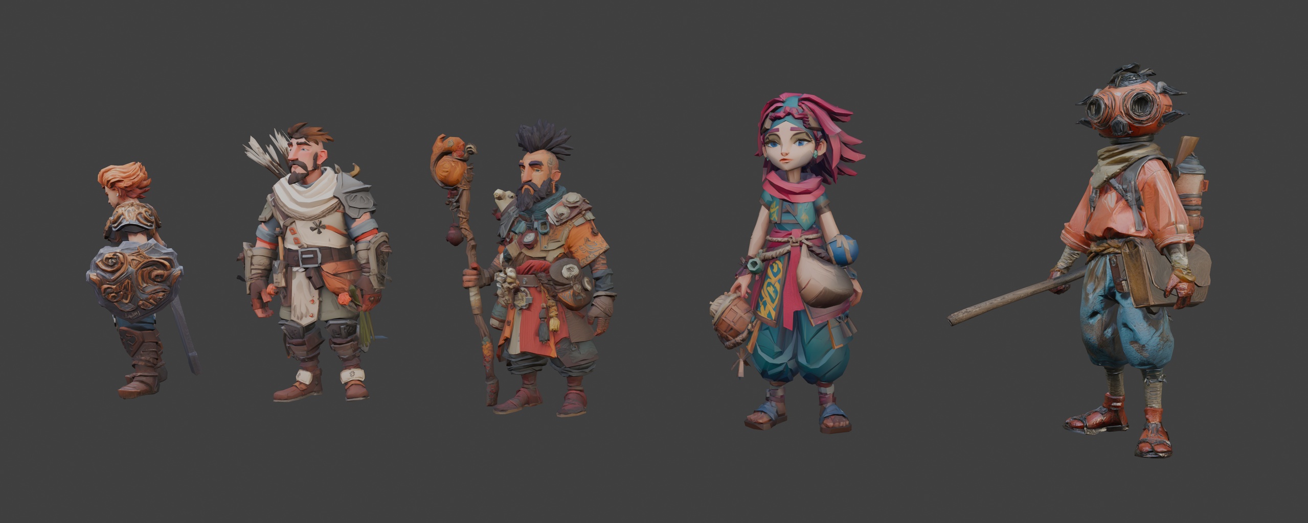 Media 1 for listing Fantasy Wilderness Civilians 🏕️ (LowPoly)