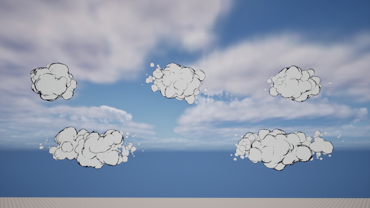 商品 Cartoon Clouds 的媒体 1