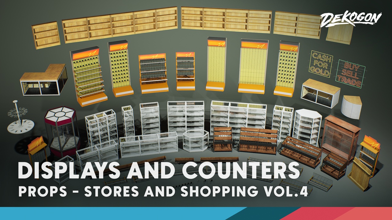 Media 1 for listing Stores VOL.4 - Displays and Counters (Nanite & Low Poly)