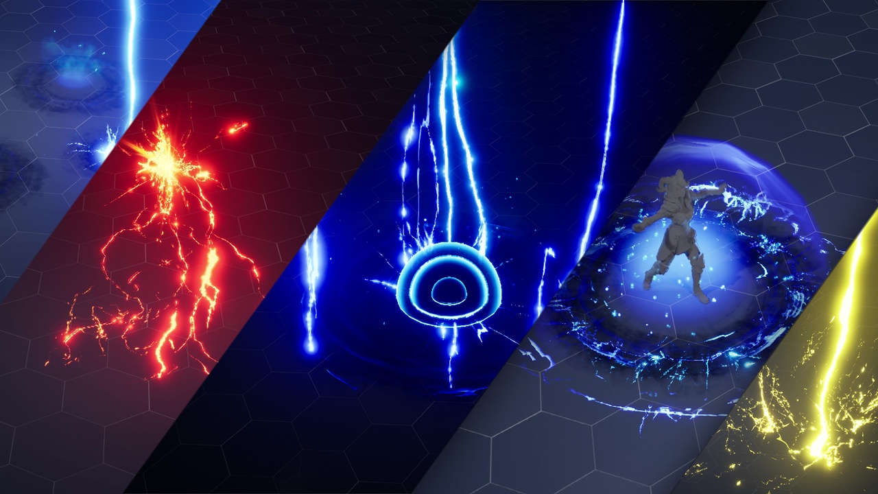 Медиа 1 для объявления Lightning Spells VFX Pack