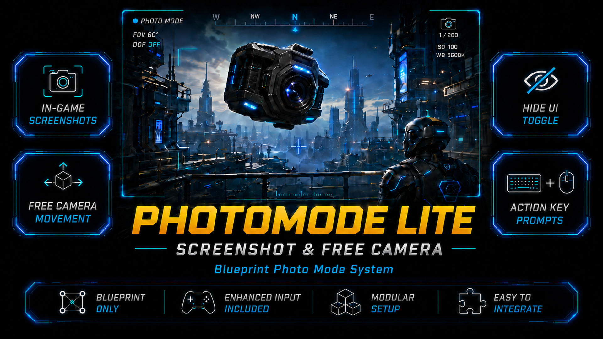 PhotoMode Lite | Screenshot & Free Camera | Fab