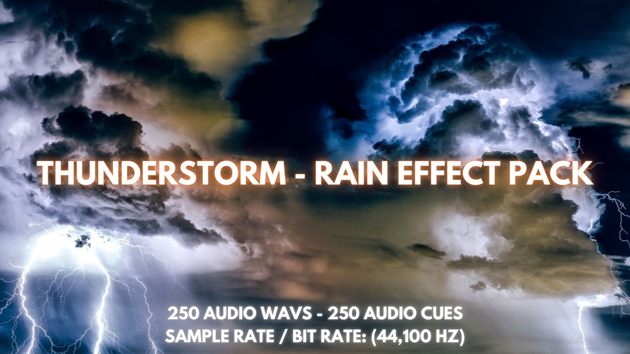 Media 1 for listing Storm And Rain Weather Sound Effects Pack 1