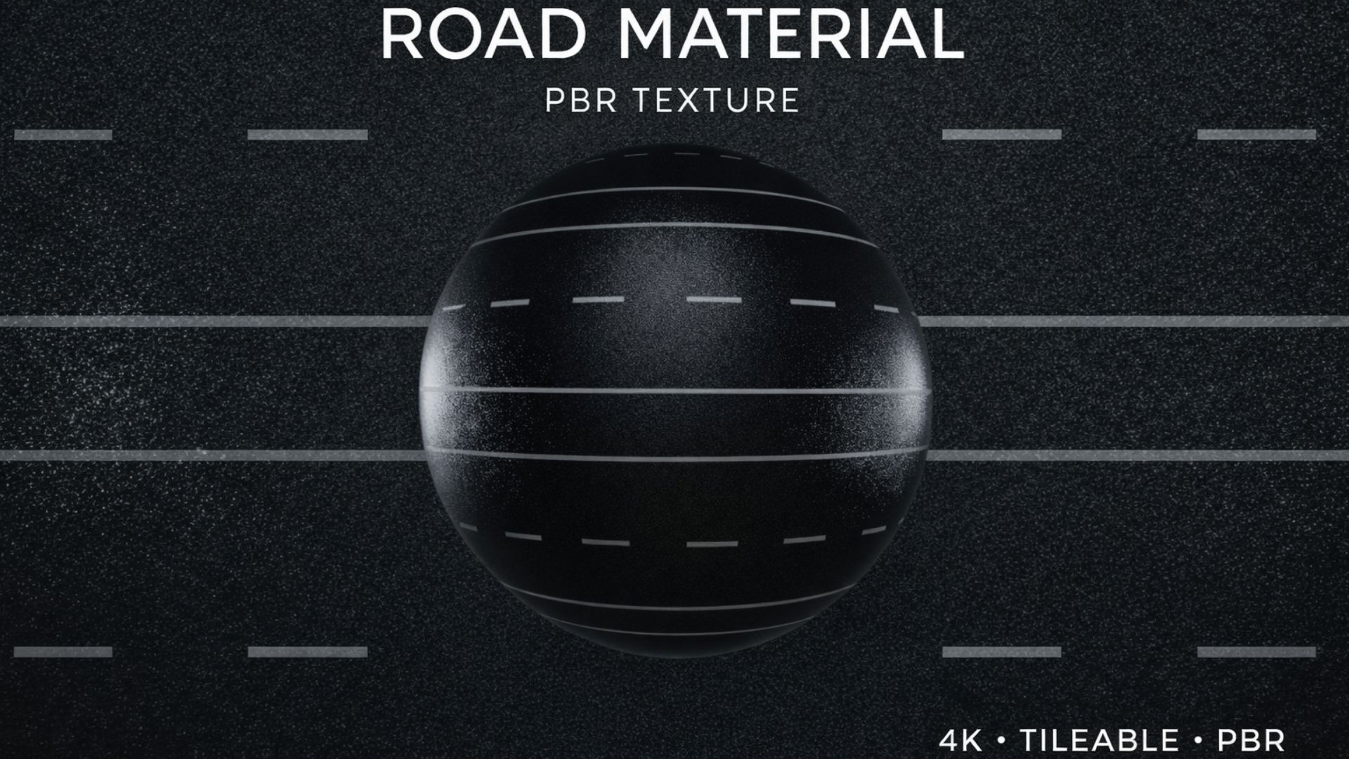 Procedural Road Material – PBR Texture 4K Tileable | Fab