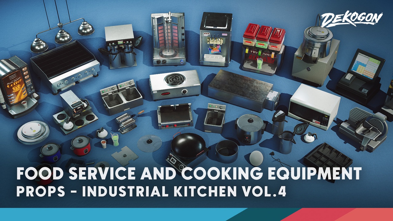 Media 1 for listing Kitchen/Restaurant Props VOL.4 - Food Service/Cooking Equipment
