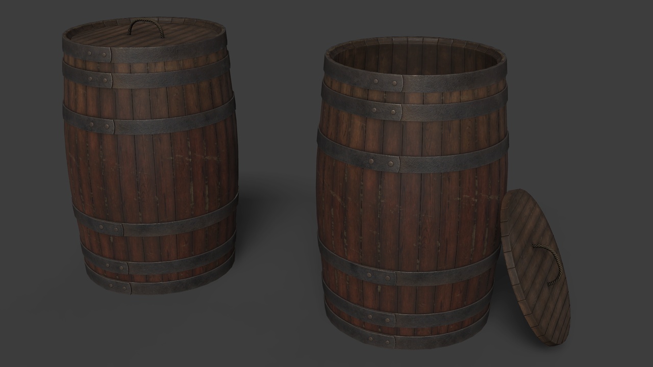 Media 1 for listing Wooden Barrel