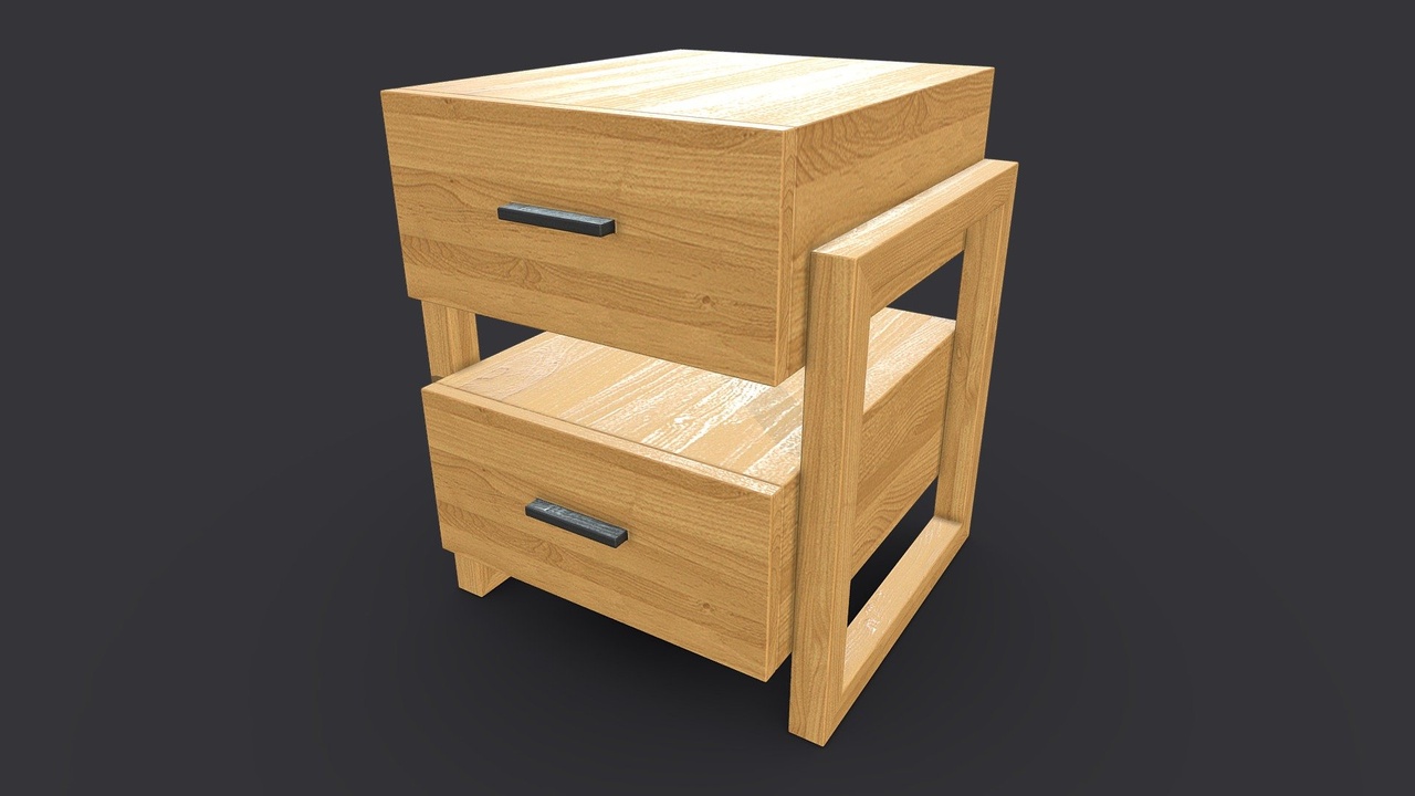 商品 Industrial Bedside Table 的媒体 1