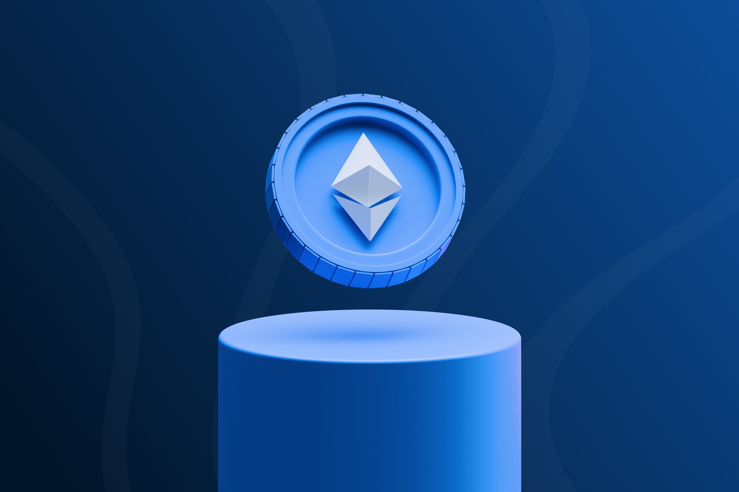 Media 1 for listing 3D Ethereum Coin On Podium Icons
