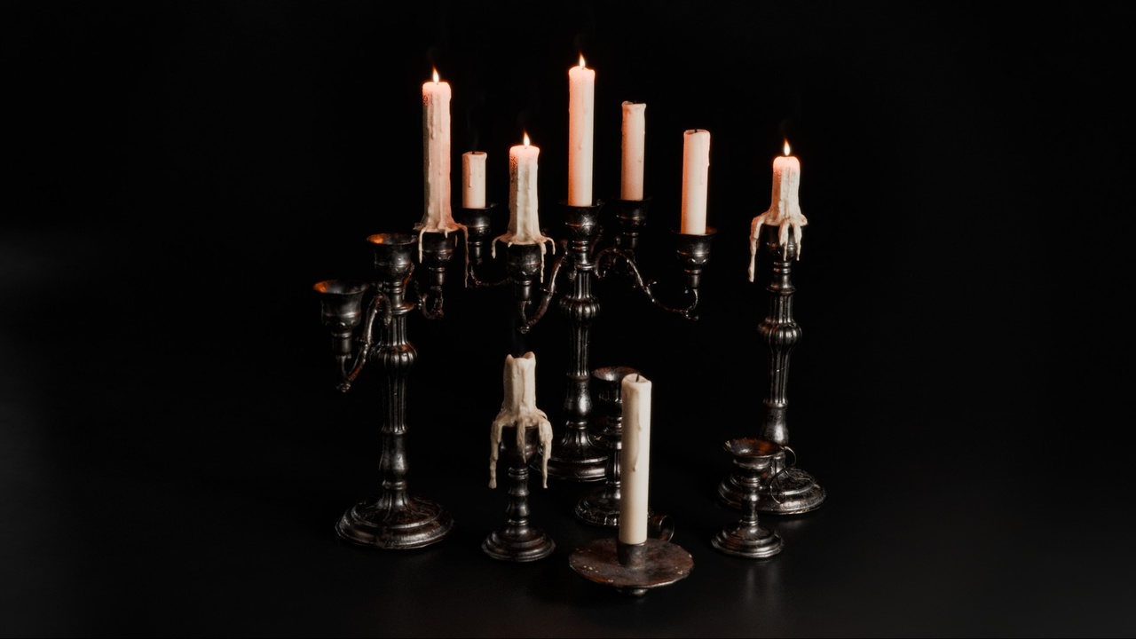Media 1 for listing Gothic Candlesticks