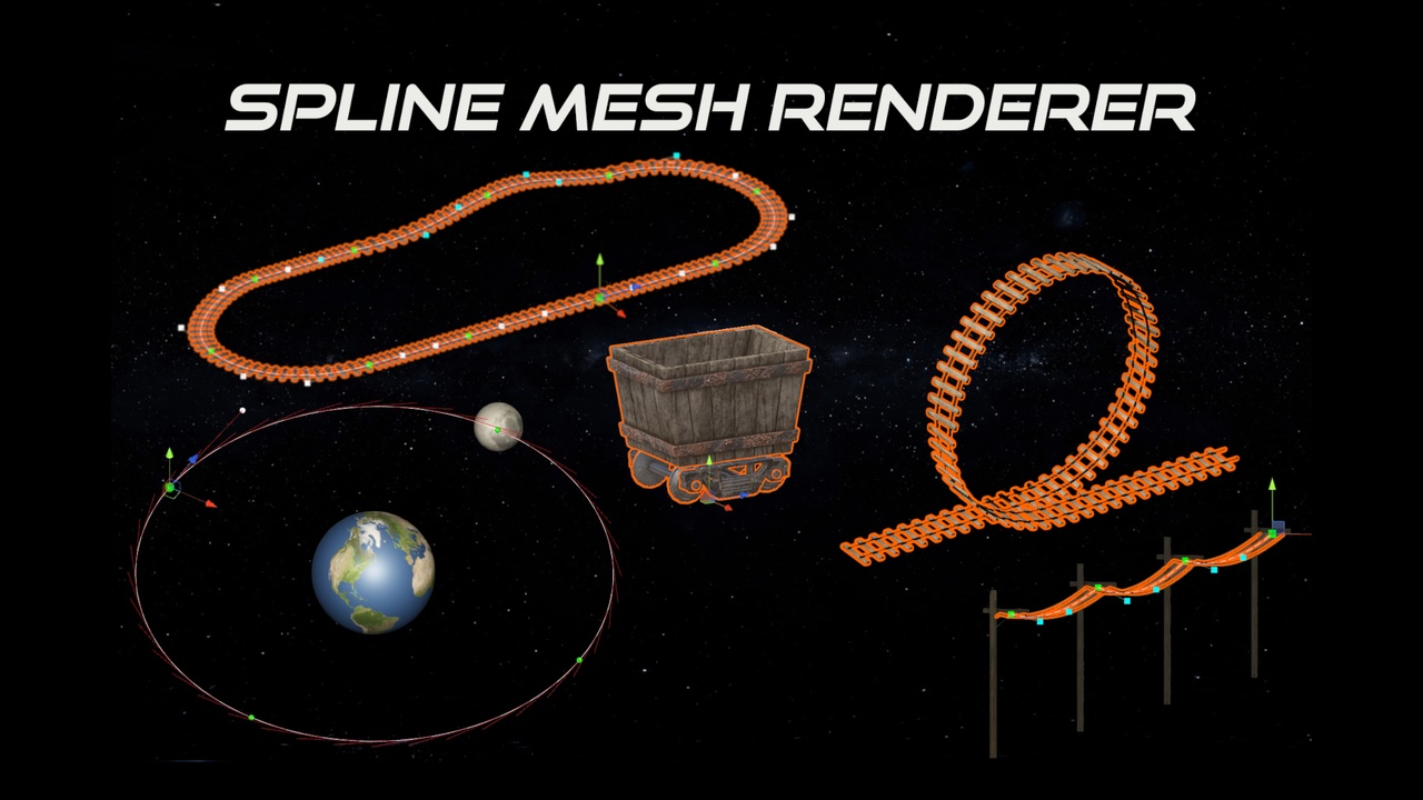 Media 1 for listing Spline Mesh Renderer for Unity
