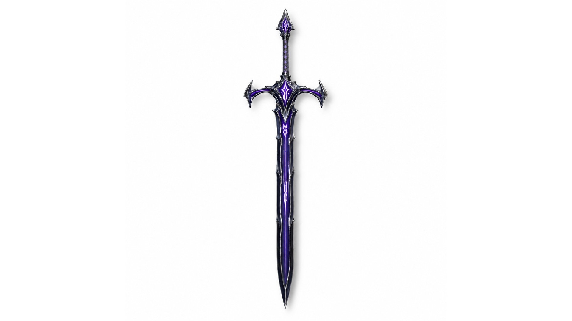 Void Knight Longsword - Gothic Fantasy Weapon 3D asset preview