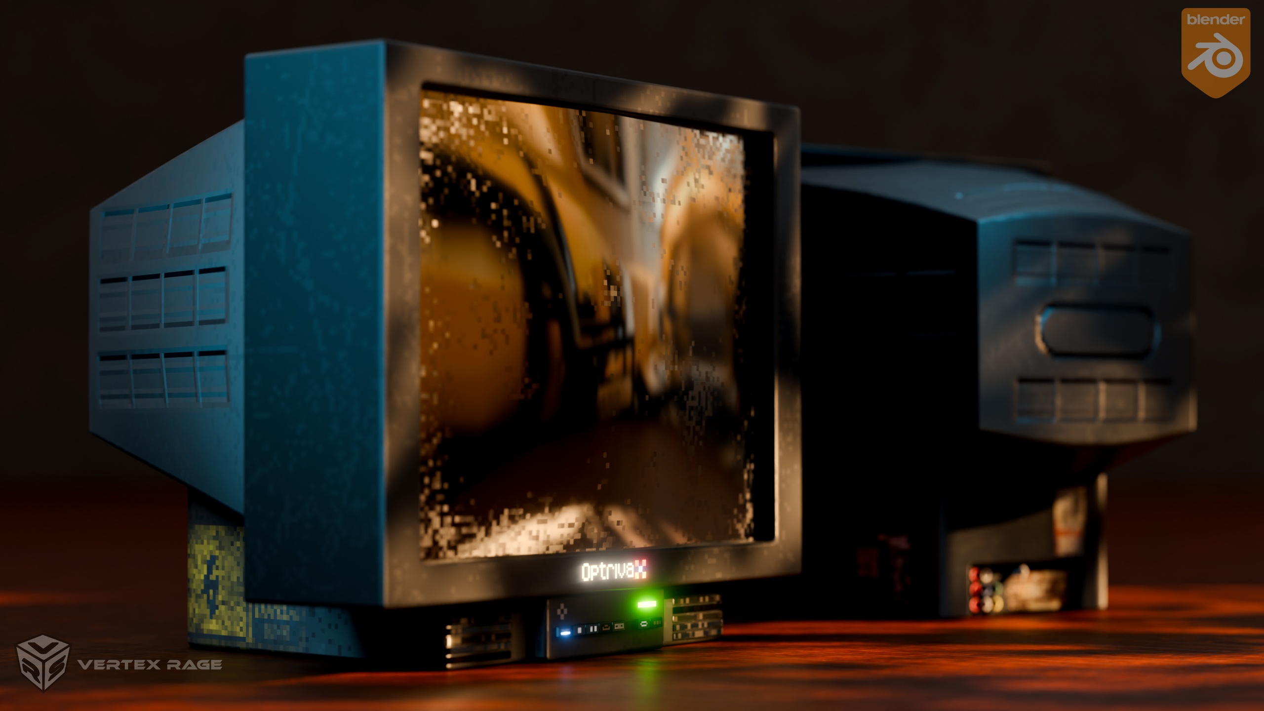 Media 1 for listing Retro CRT TV (1990s) - Low-Poly, Game-Ready, PBR, LoFi
