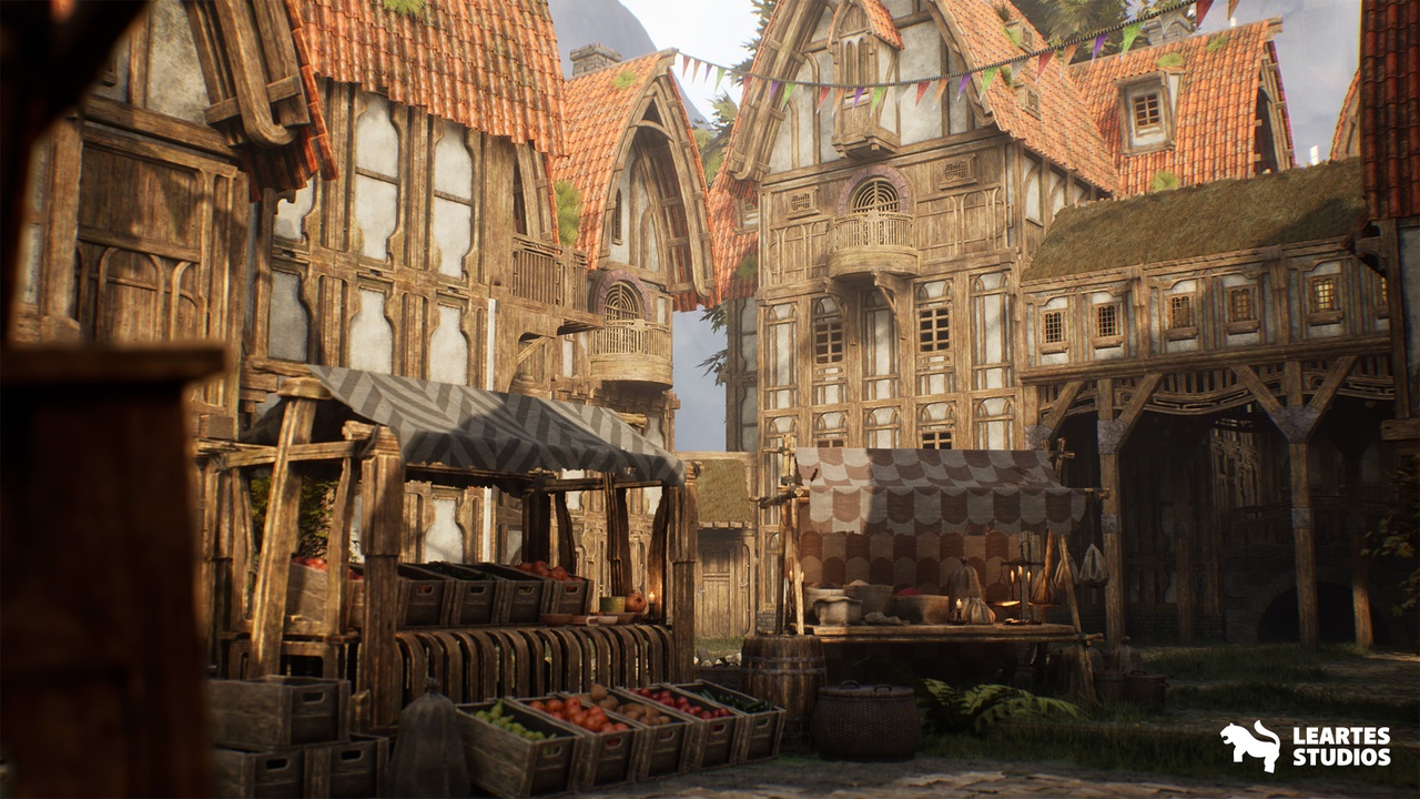 Media 1 for listing Medieval Market Environment ( Medieval Market Environment Medieval Market 3D )