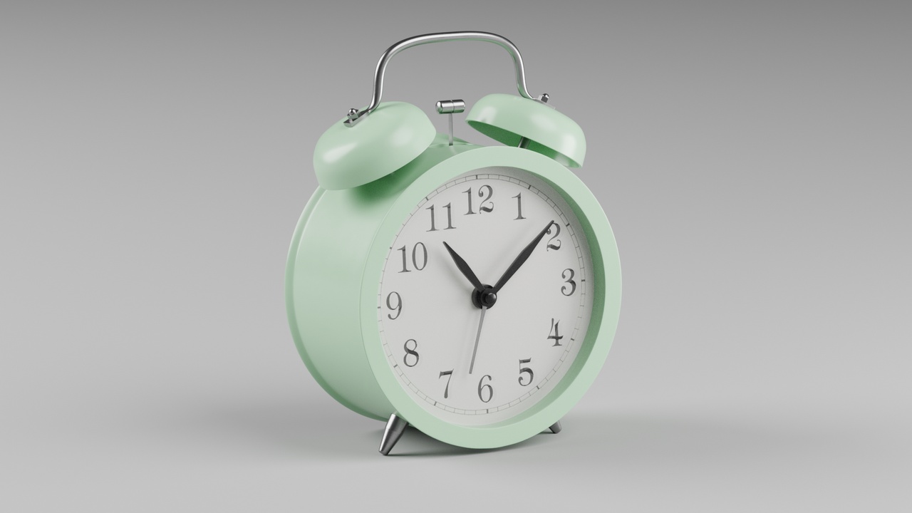 Media 1 for listing Retro alarm clock Green