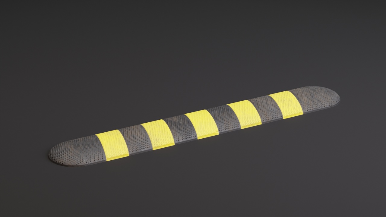 Media 1 for listing Speed Bump PBR Game-Ready Low-poly