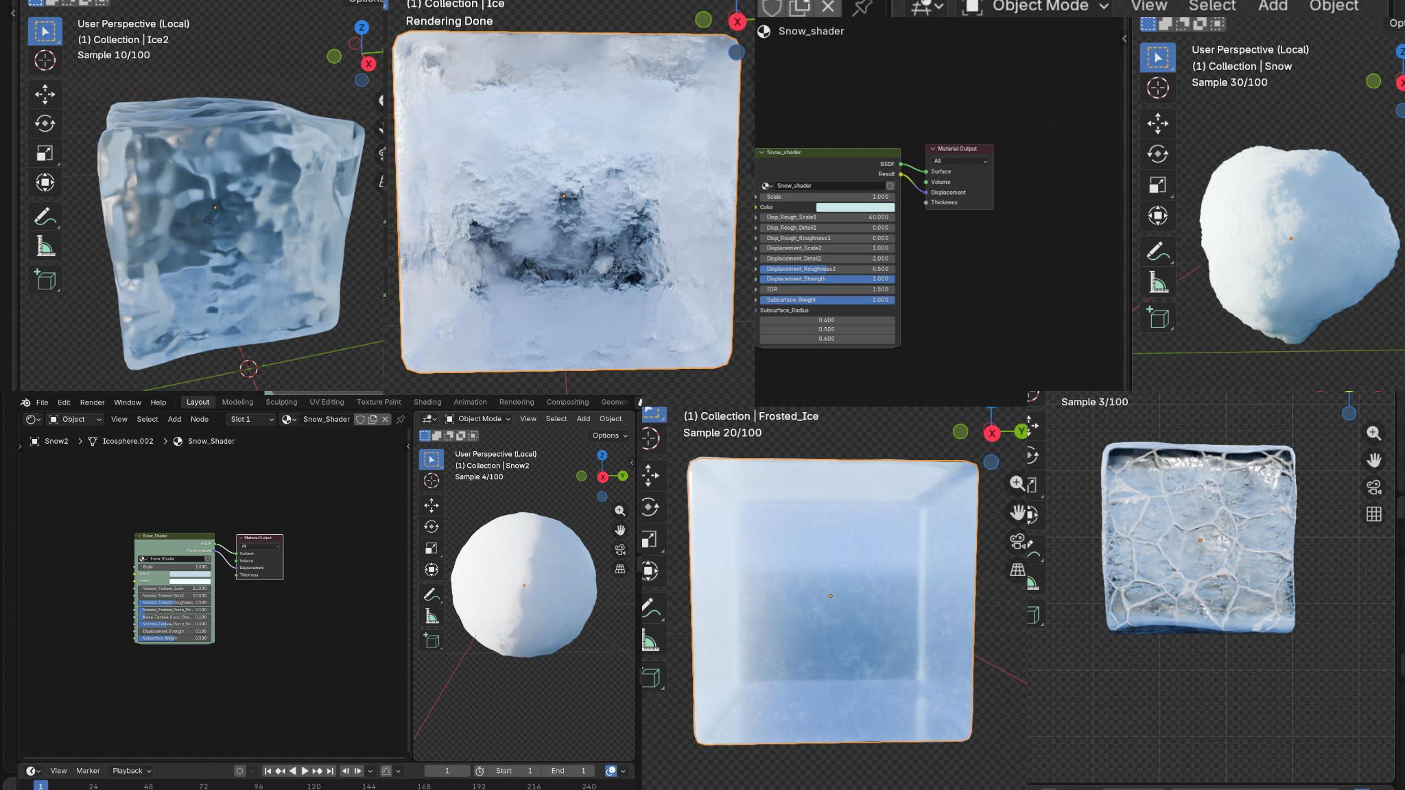 Procedural Ice and Snow Shader Texture | Fab