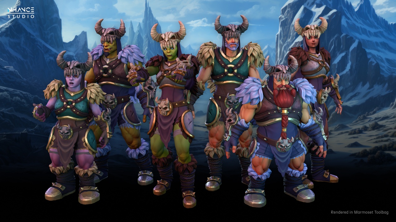 Media 1 for listing Stylized Nordic Warrior Outfit