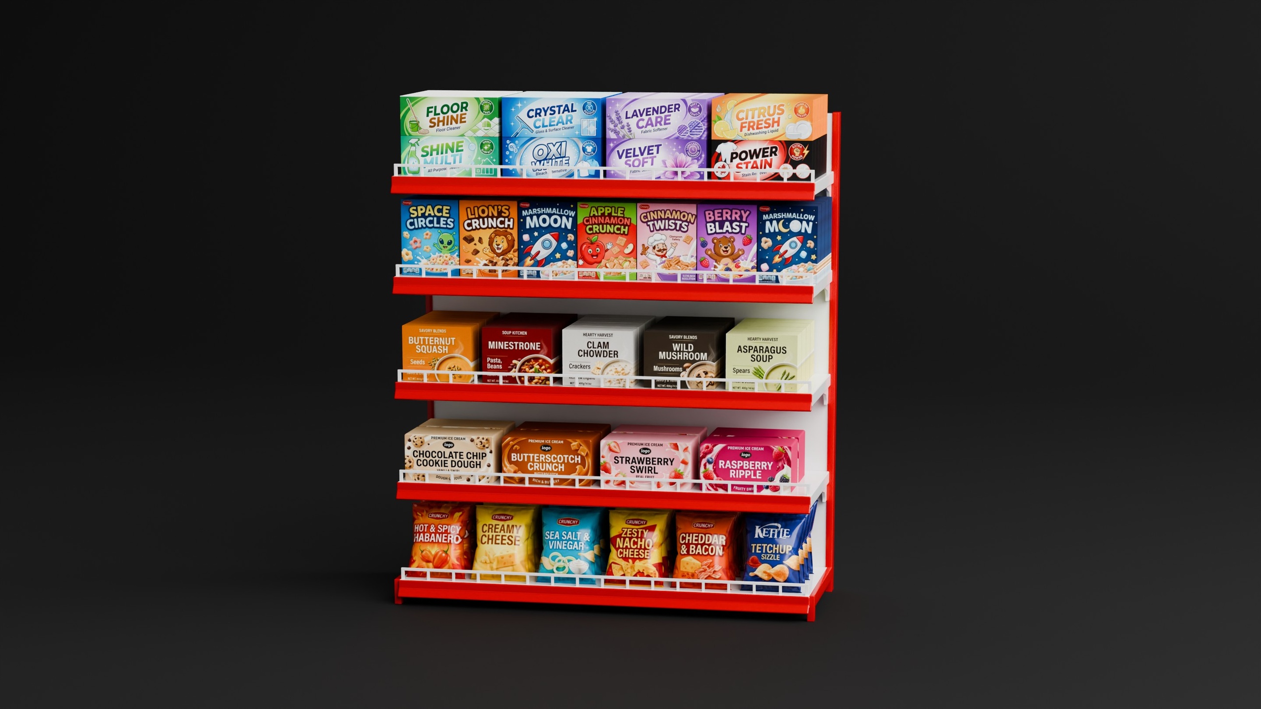 Media 1 for listing Low Poly Retail Store Asset Pack