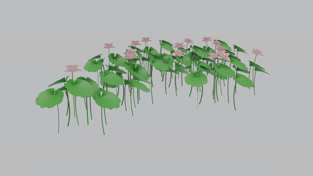 Media 1 for listing Grand Lotus Pond Park Landscape 3D Model