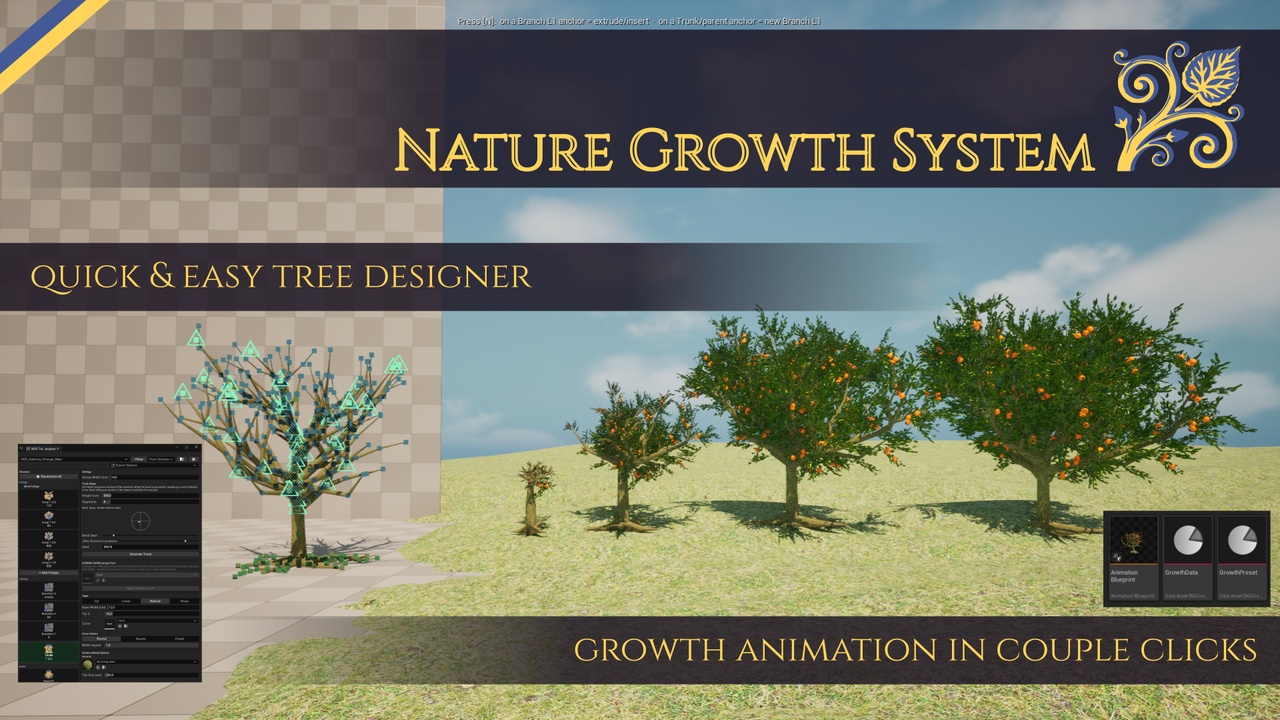 Media 1 for listing Nature Growth System [NGSys] - Tree Designer & Growth Animation Baker