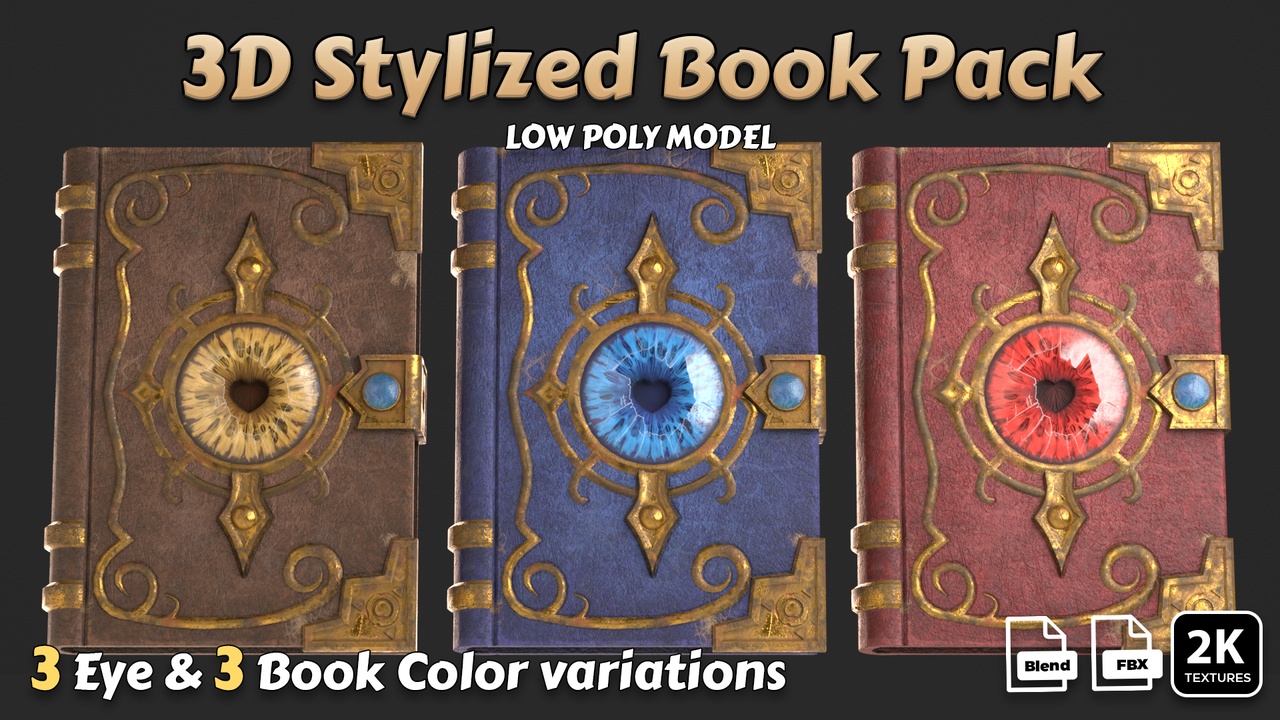 Media 1 for listing Stylized Magic Book