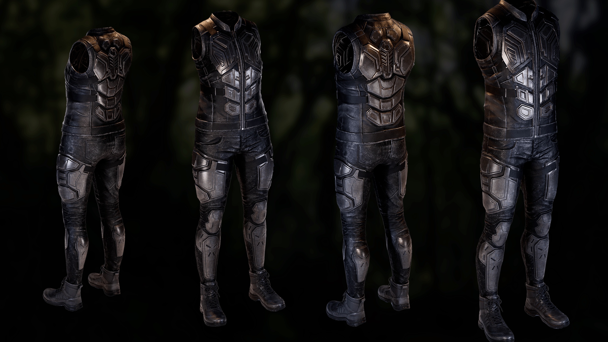 Media 1 for listing Outfit, Sci-Fi Mercenary Combat Suit for MetaHuman Male/Female Parametric