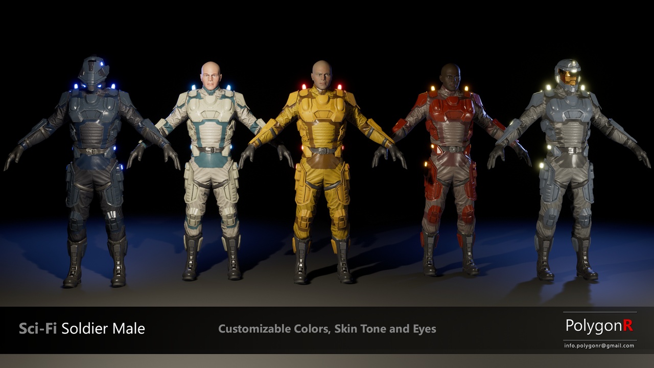 Media 1 for listing Sci Fi Soldier Male