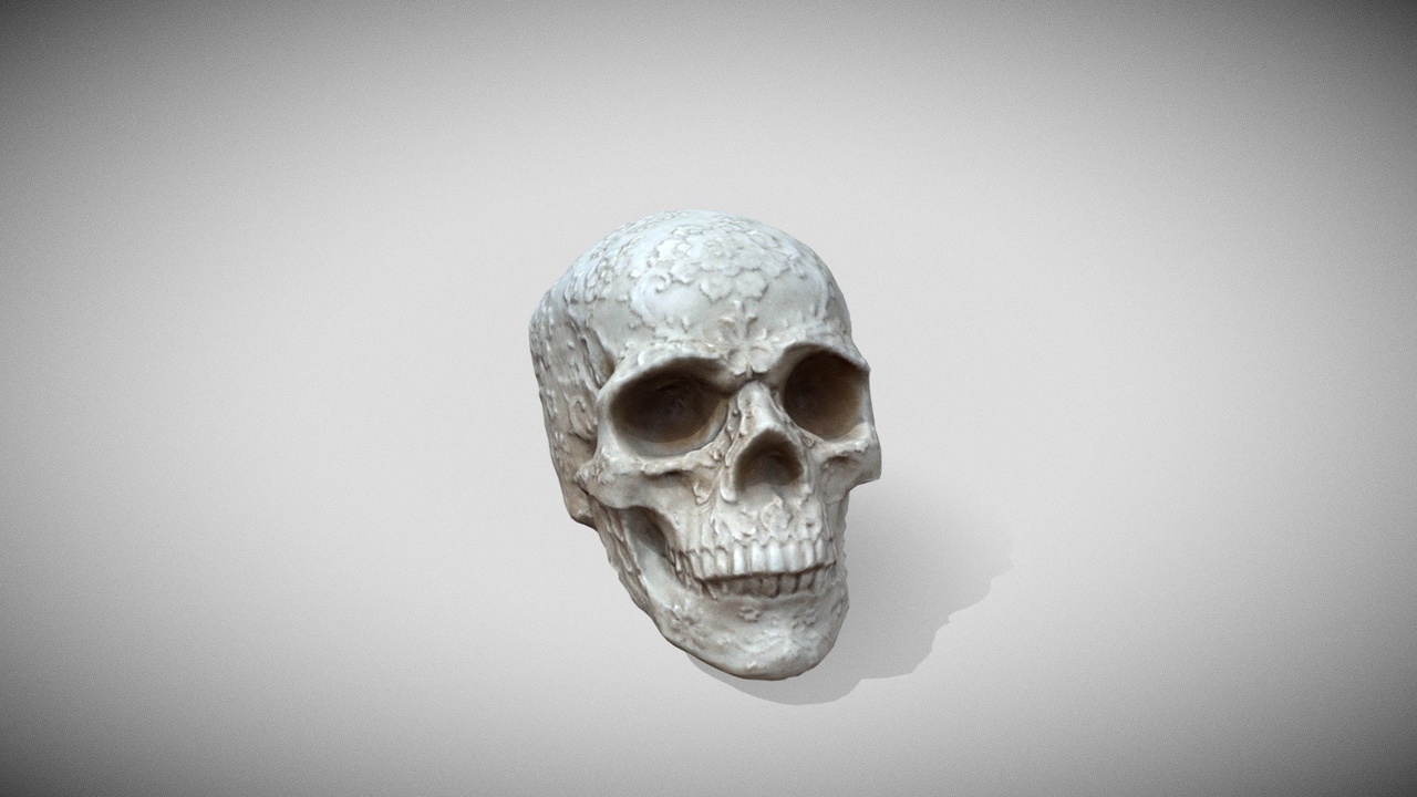 Media 1 for listing Real Time Ready - Ornate Skull Scan