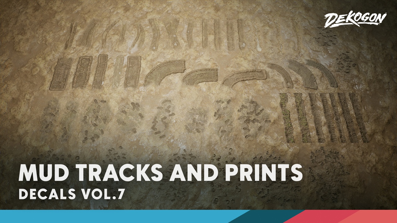 Media 1 for listing Decals VOL.7 - Mud Tracks and Prints