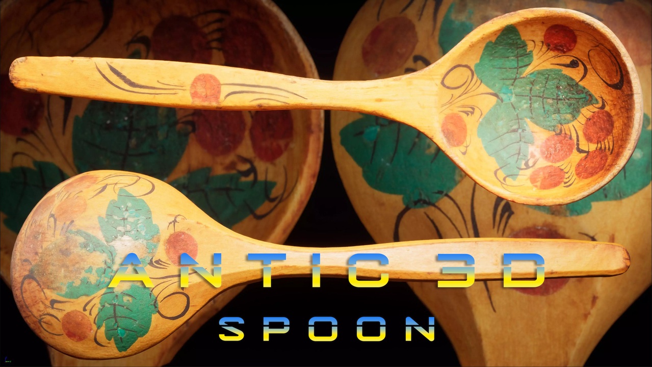 Media 1 for listing Old wooden traditional spoon