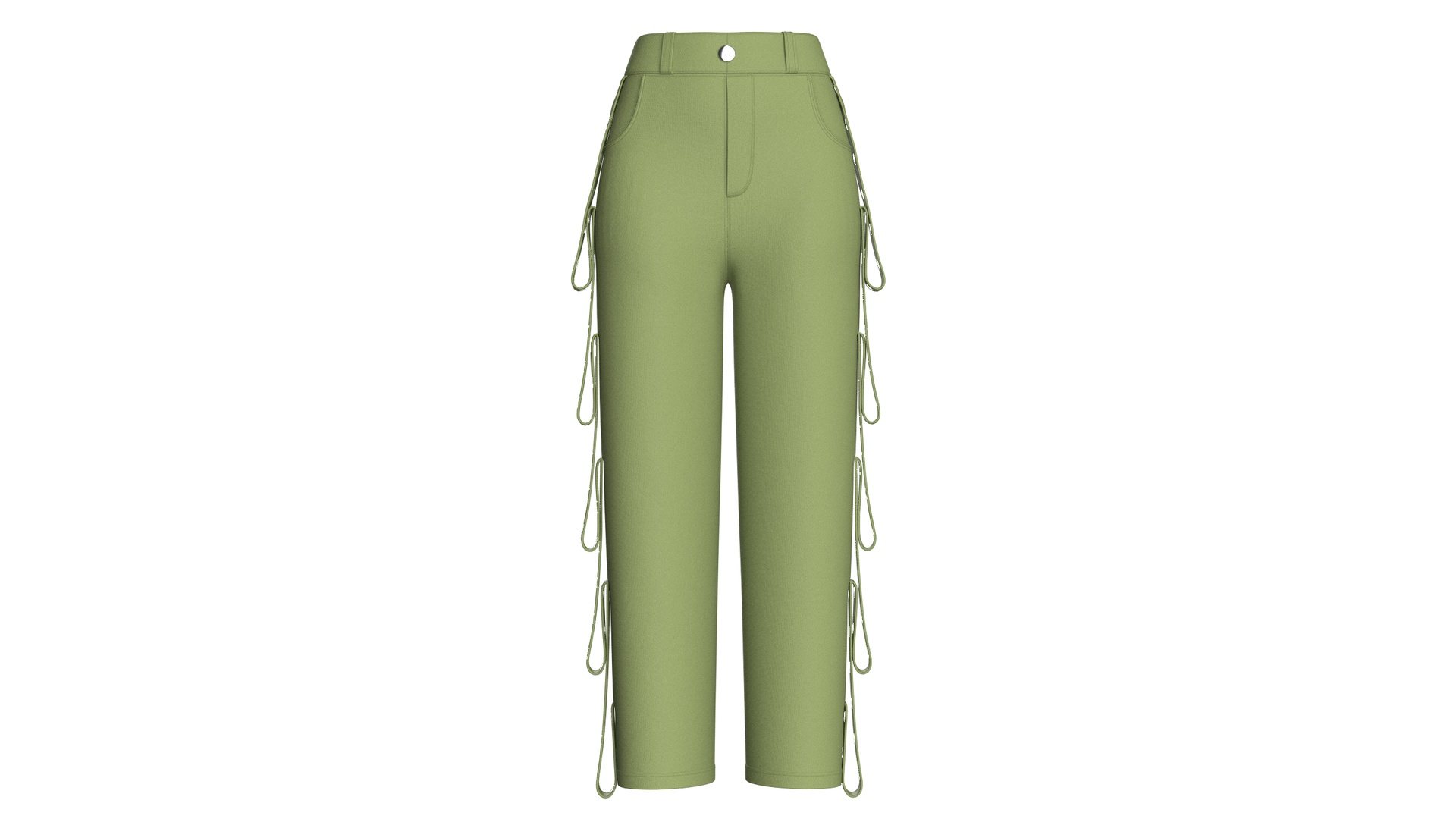 Media 1 for listing Girls Cargo Pant With Eyelet Details | High Poly