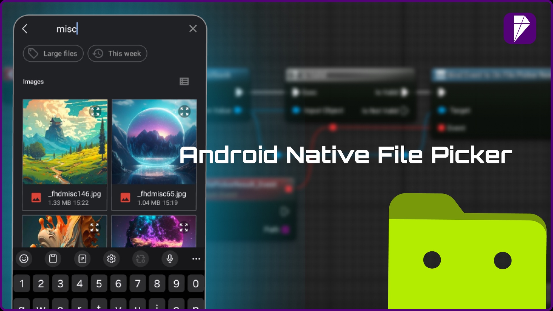 Media 1 for listing Android Native File picker