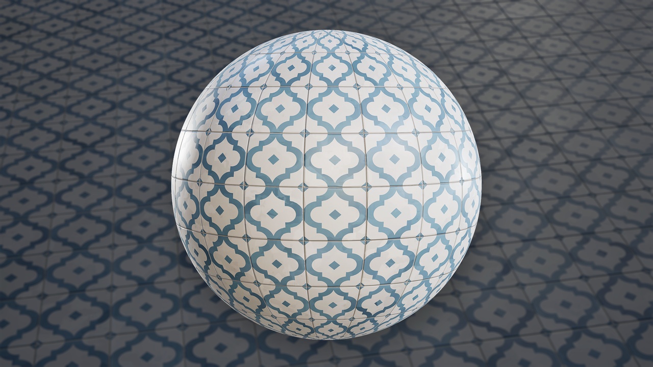 Stylized Patterned Tiles 02A - Material | Fab