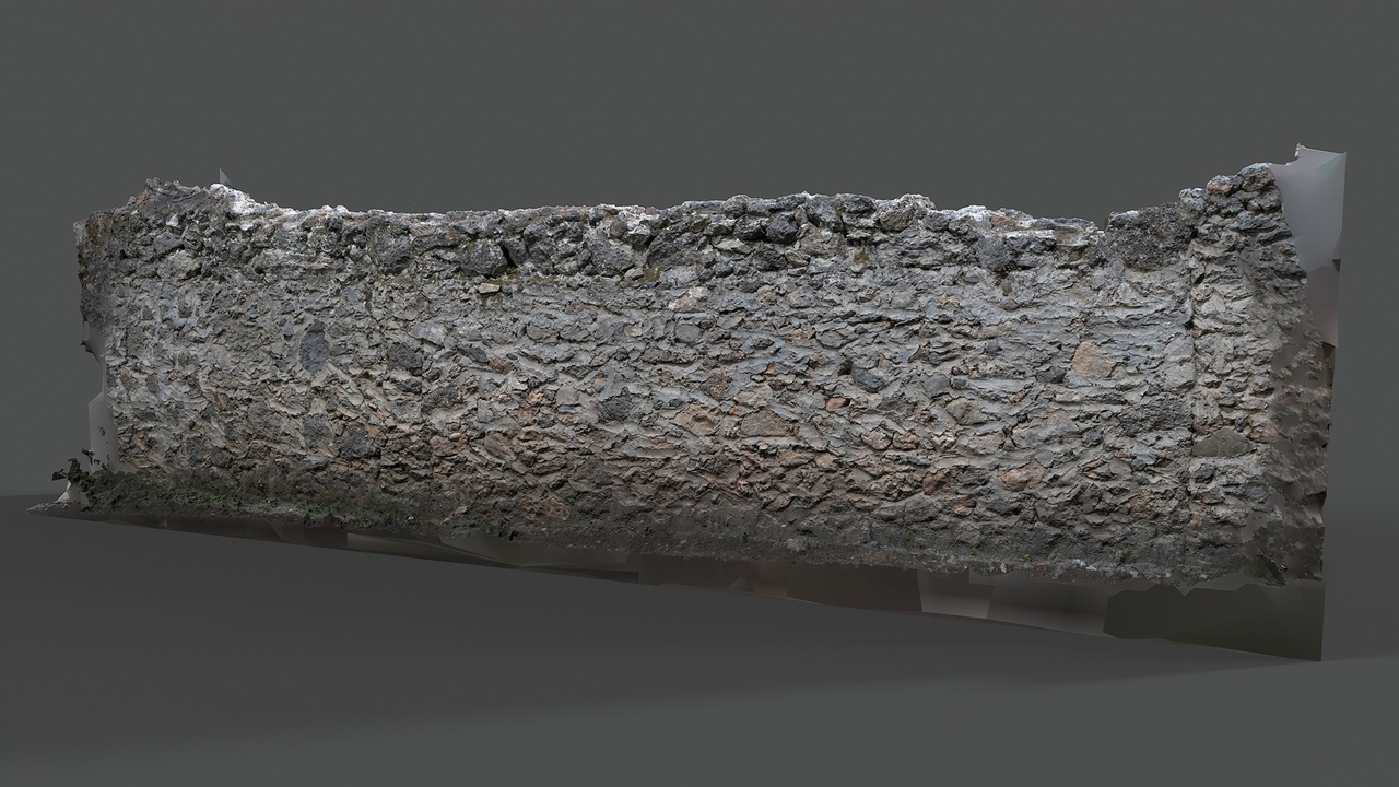 Media 1 for listing Abandoned Village Surface Scan - Stone Wall 11