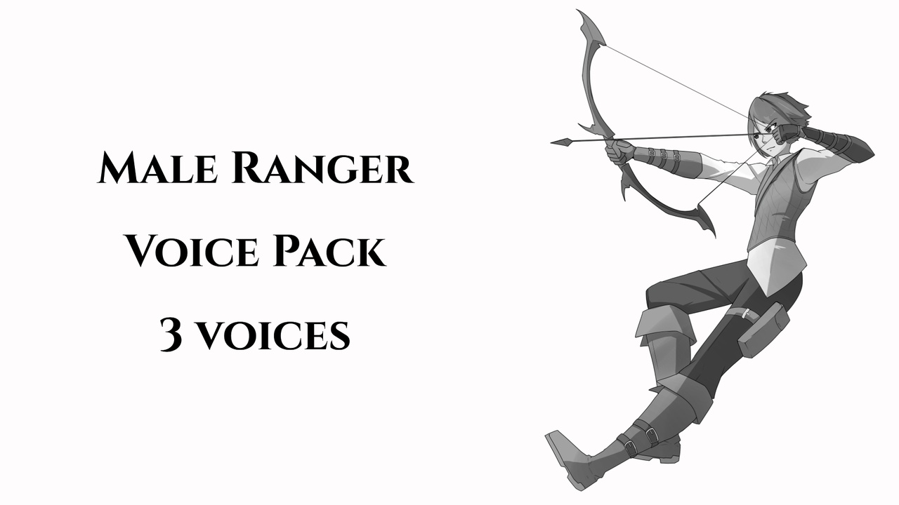 Media 1 for listing RPG - Male Ranger Voice Pack