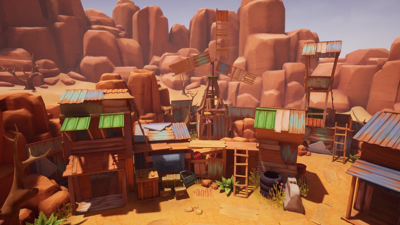 Media 1 for listing Lowpoly Wasteland Outpost