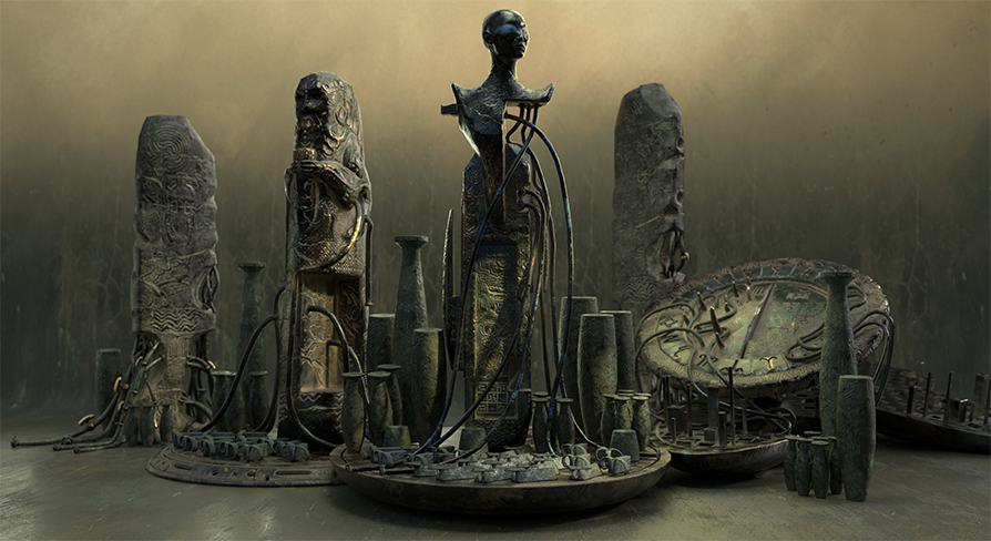 Vintage SciFi pack VOL 1 Enigmatic Ancient Stone | Fab