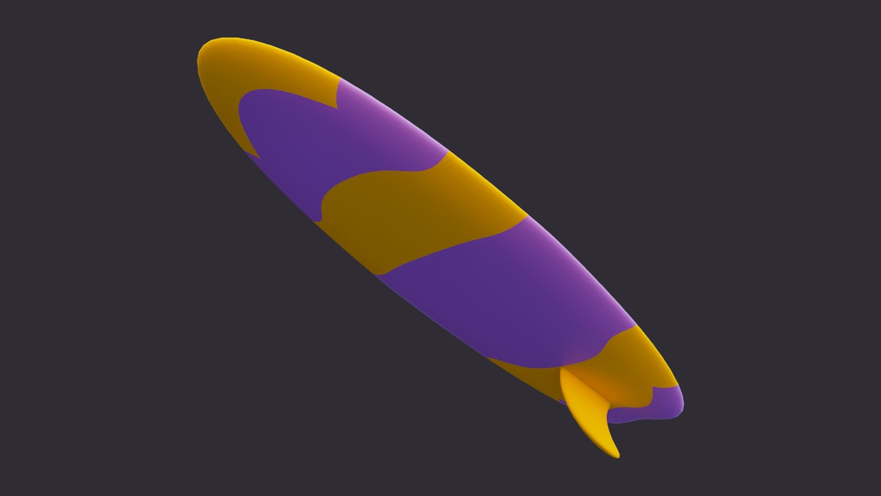 Media 1 for listing Low Poly Surfboard