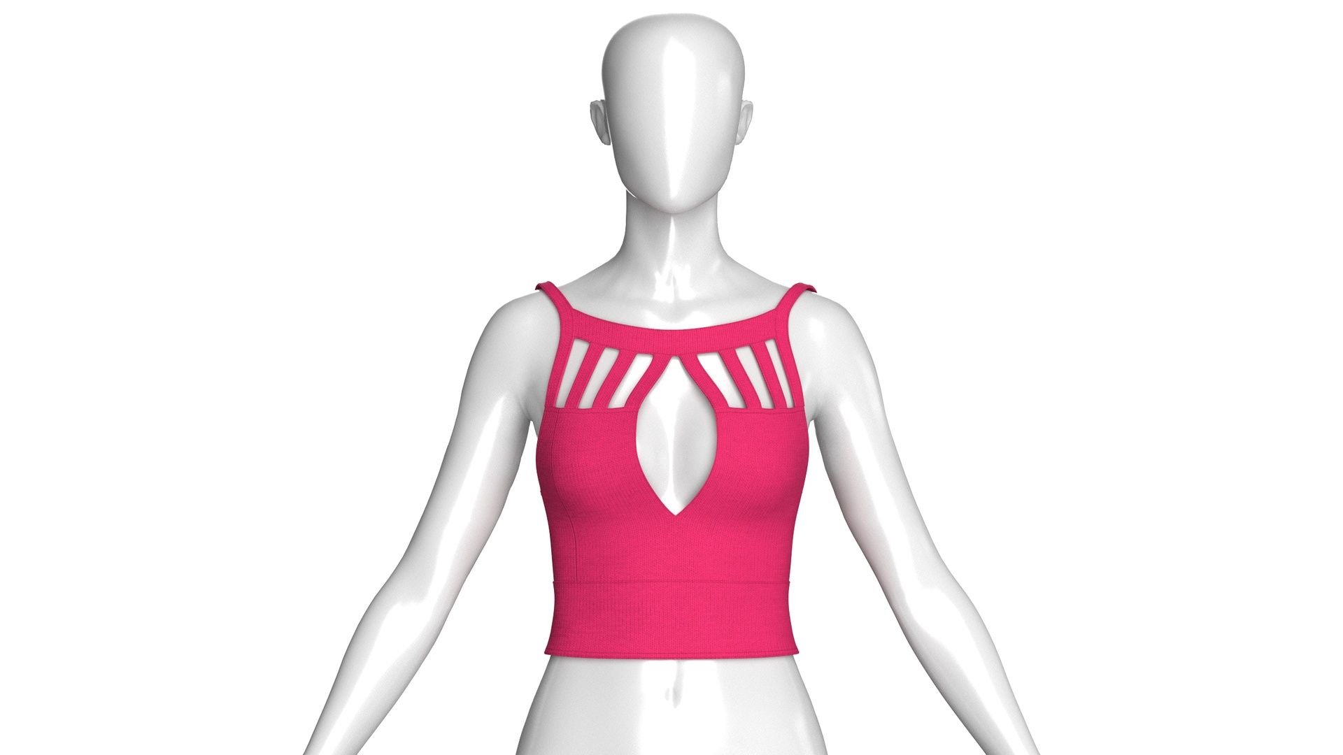 Media 1 for listing Girls Cut - Out Keyhole Top | High Poly