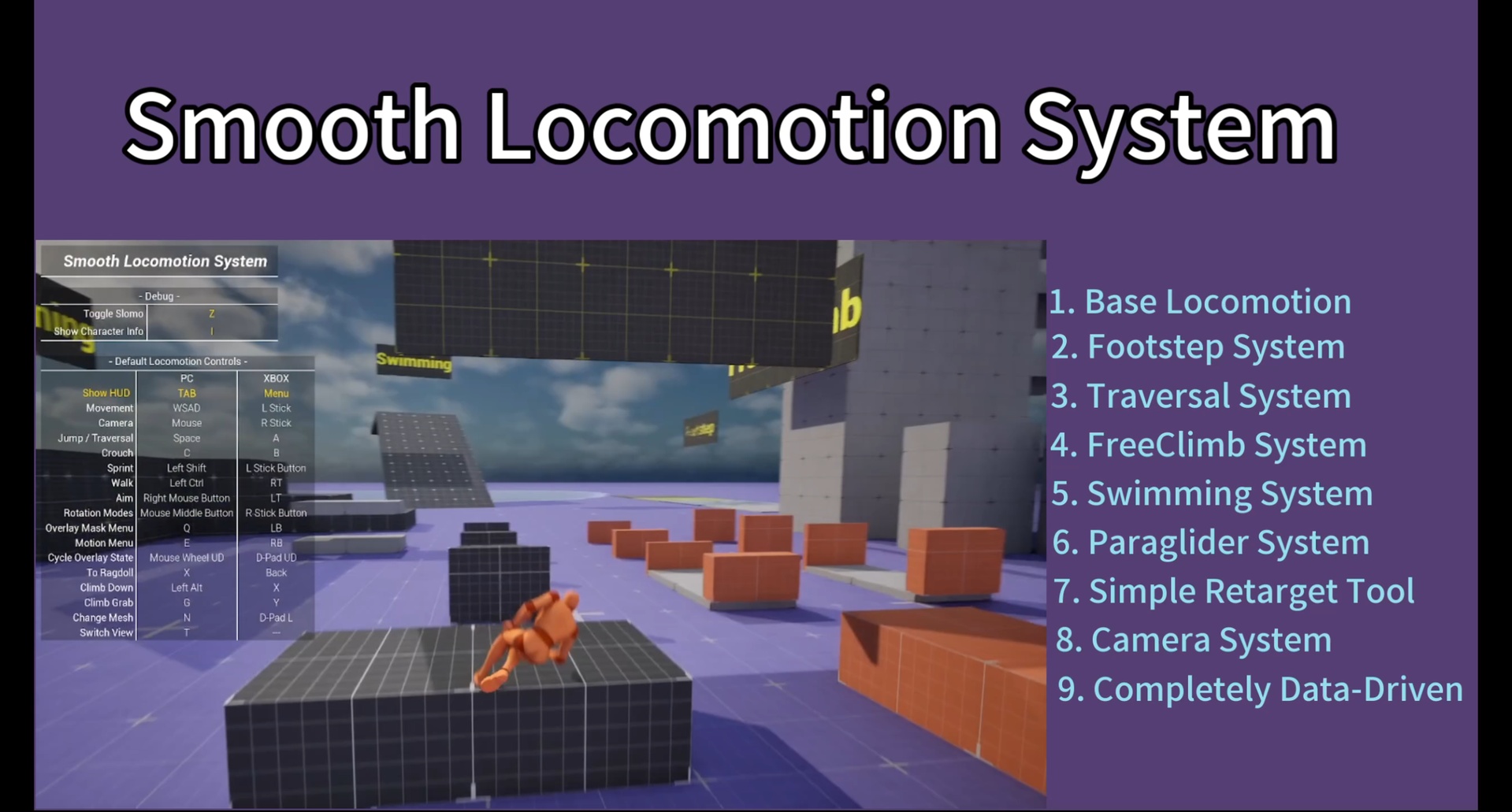 Media 1 for listing Smooth Locomotion System V1.4.0
