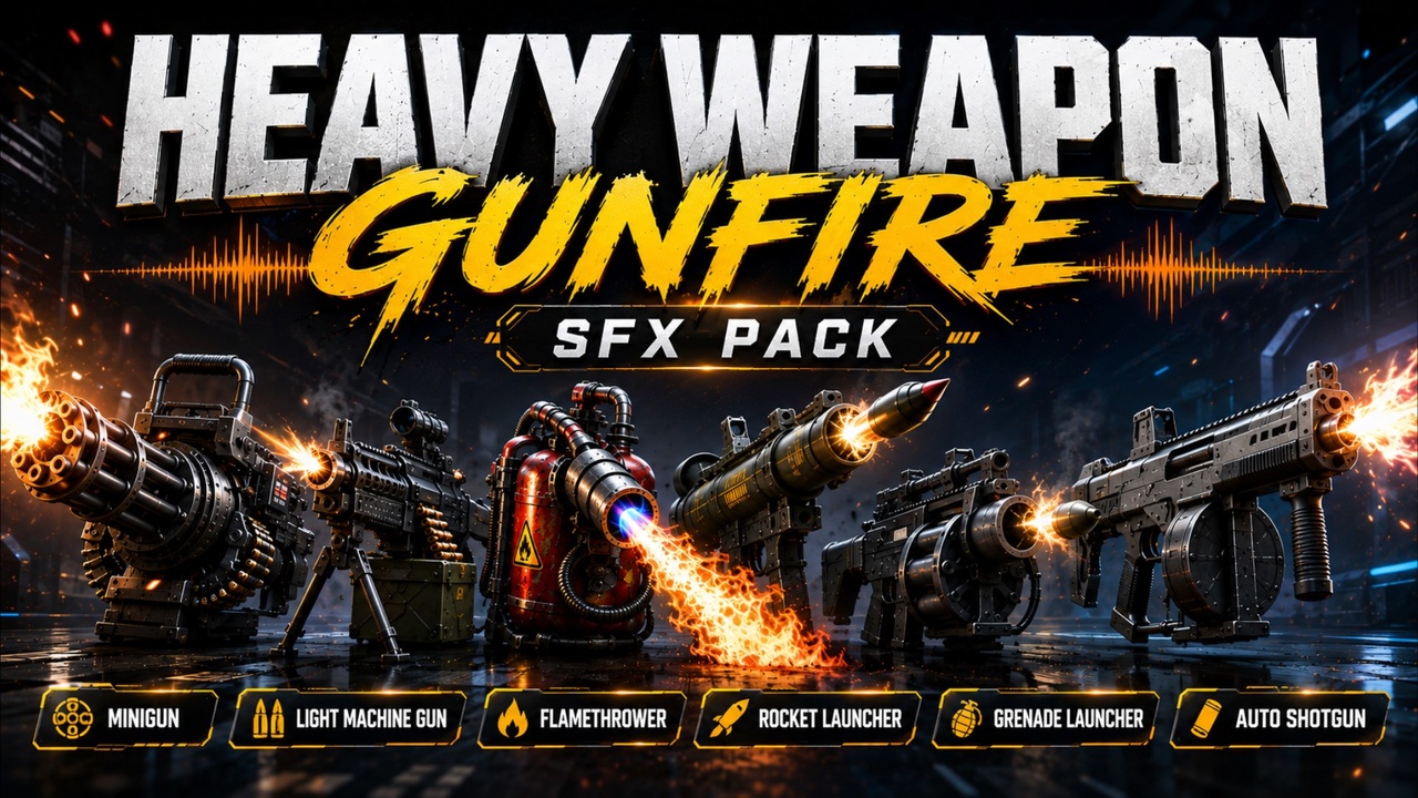 Media 1 for listing Heavy Weapon Gunfire SFX Pack