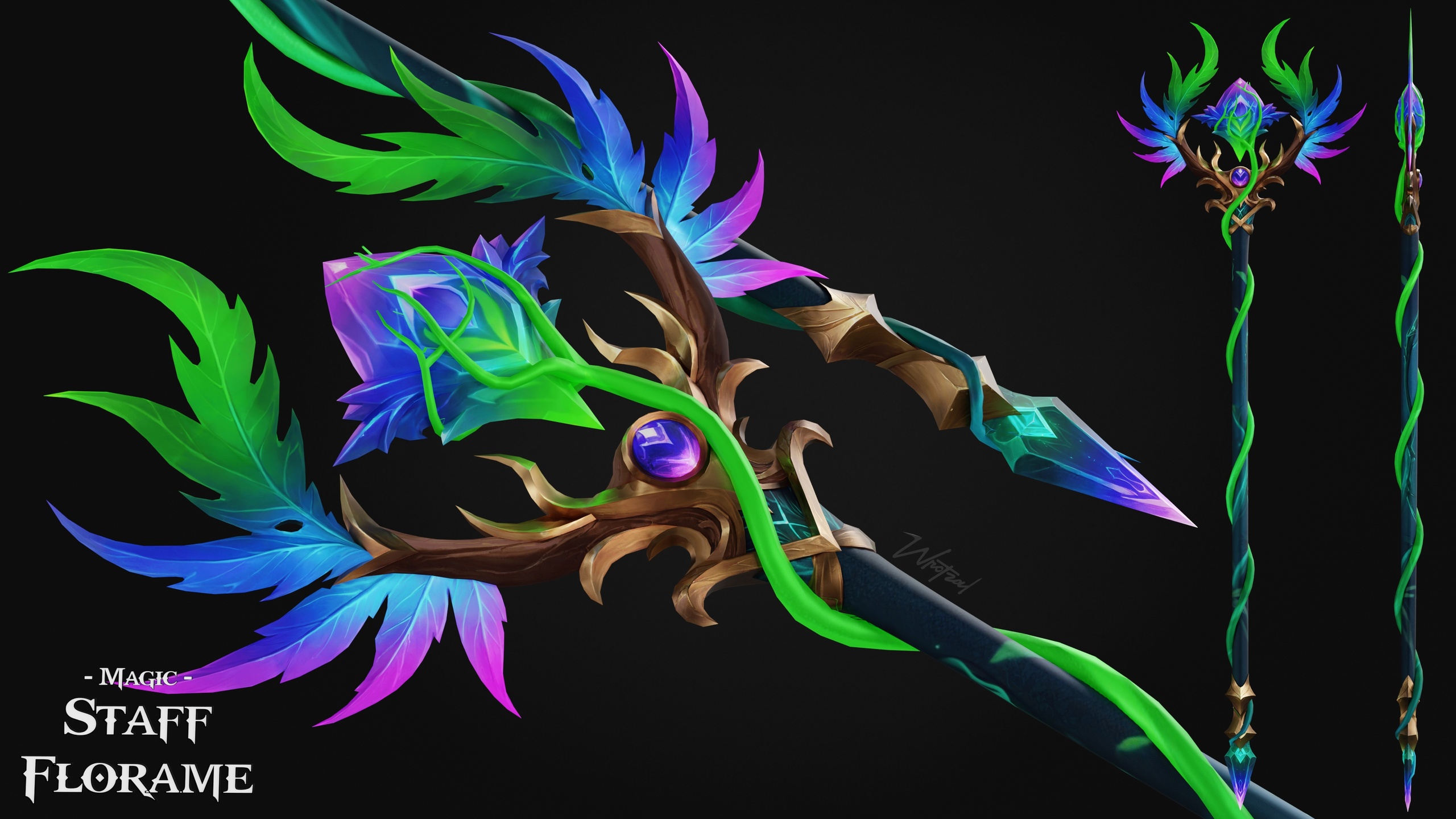 Media 1 for listing Staff Florame [Stylized Fantasy]