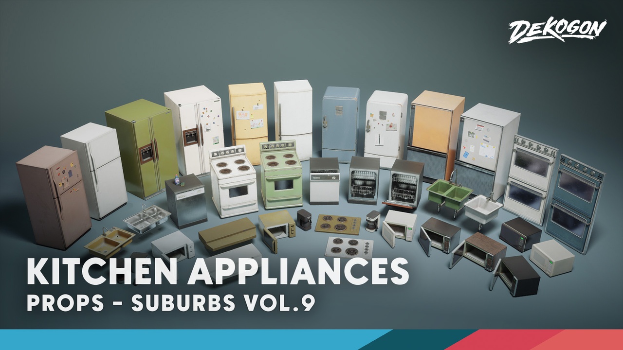 Media 1 for listing Suburbs VOL.9 - Kitchen Appliances (Nanite and Low Poly)