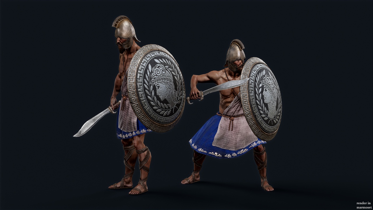 Media 1 for listing Athenian ilote warrior_D
