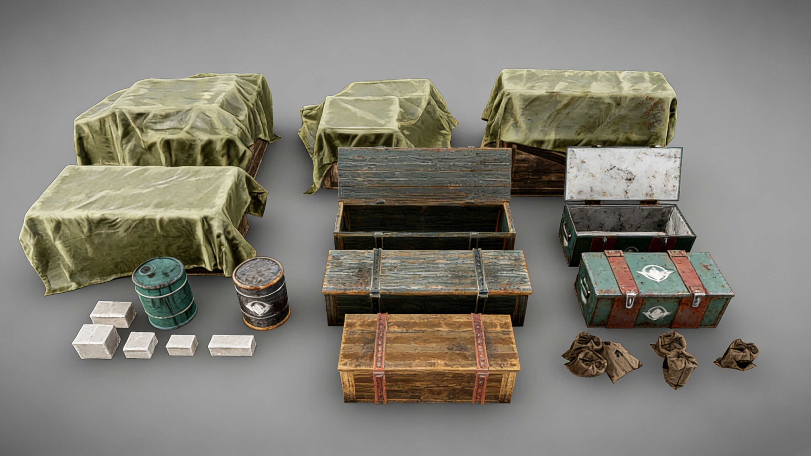 Cargo asset set | Fab