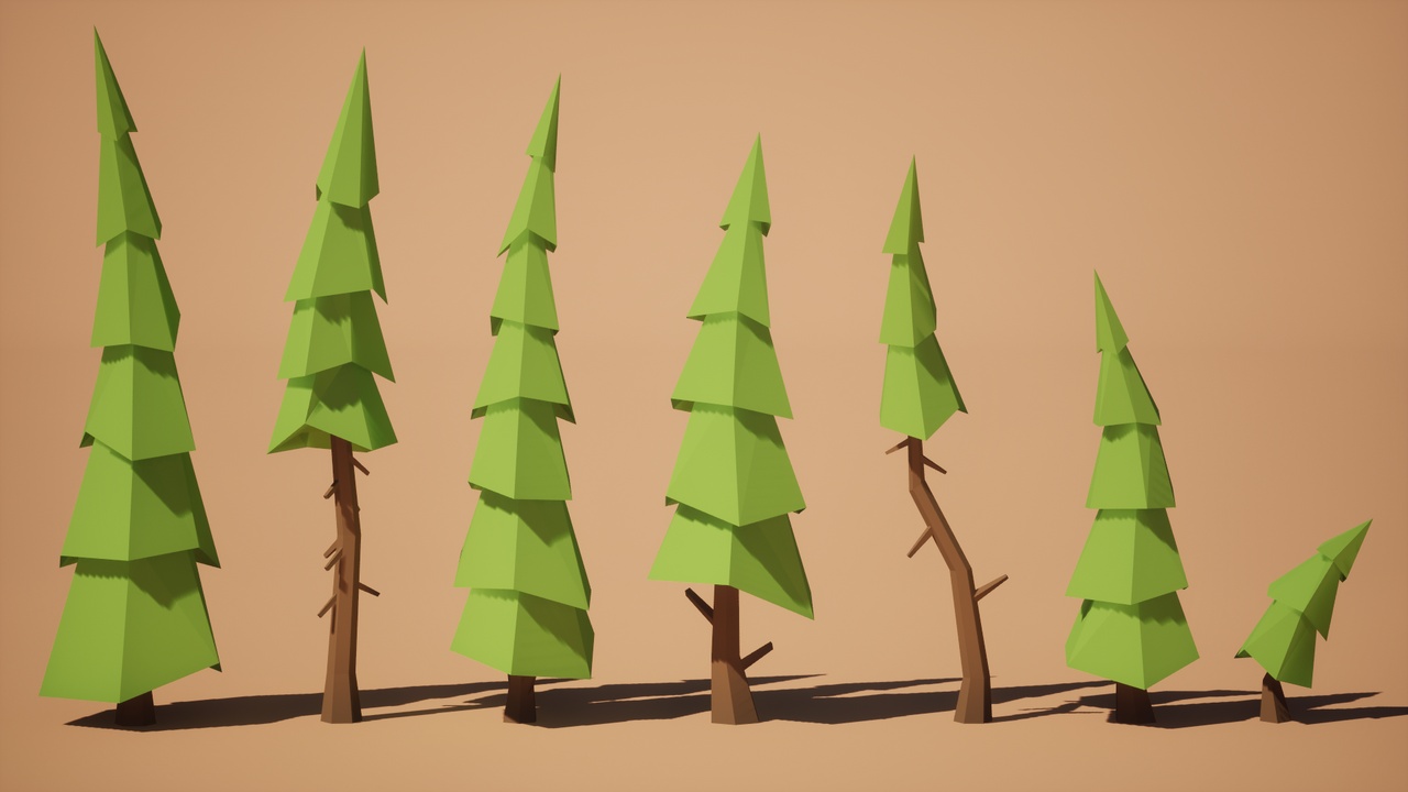 Media 1 for listing Low Poly: Pines