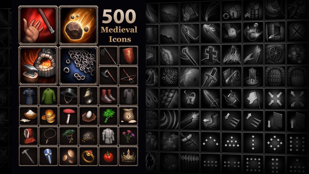 Media 1 for listing 500 Medieval icons