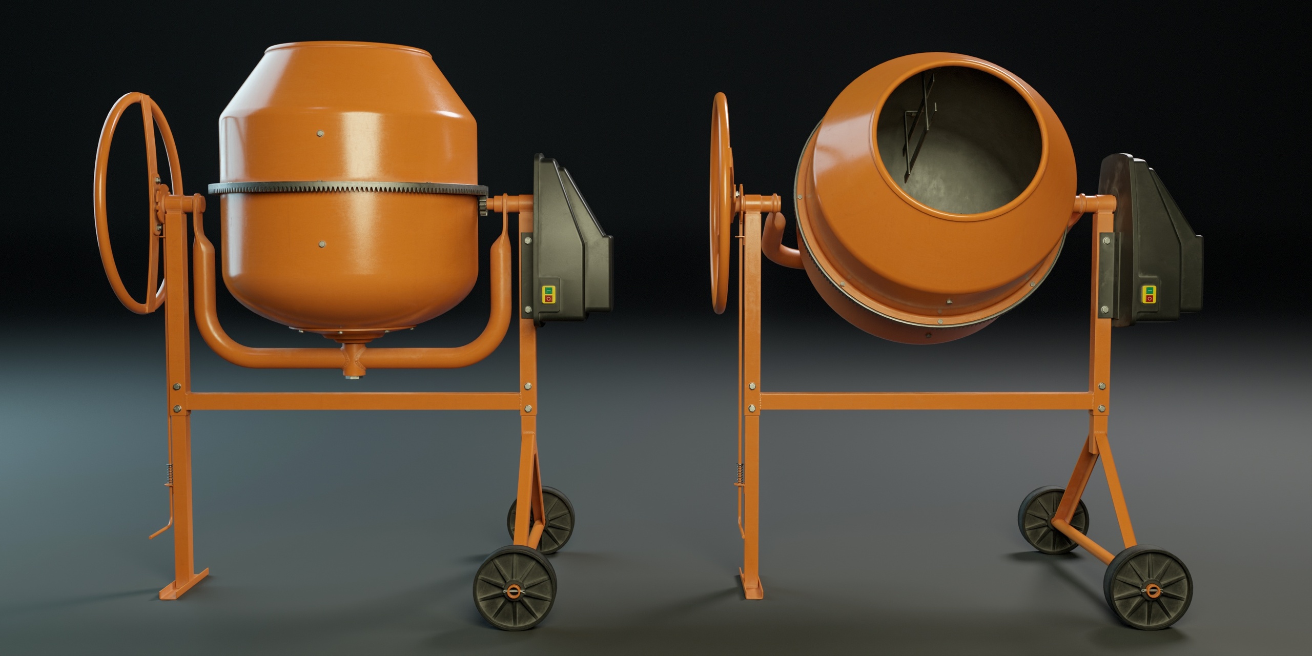 Portable Concrete Mixer PBR 제품 등록을 위한 미디어 1개
